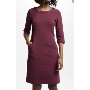 Boden Jasmine Ottoman Dress. Wine/Purple UK 12/US 8